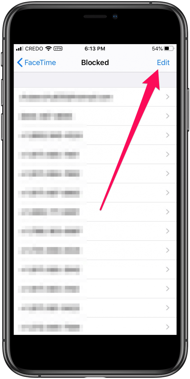 contacts bloqués sur iphone