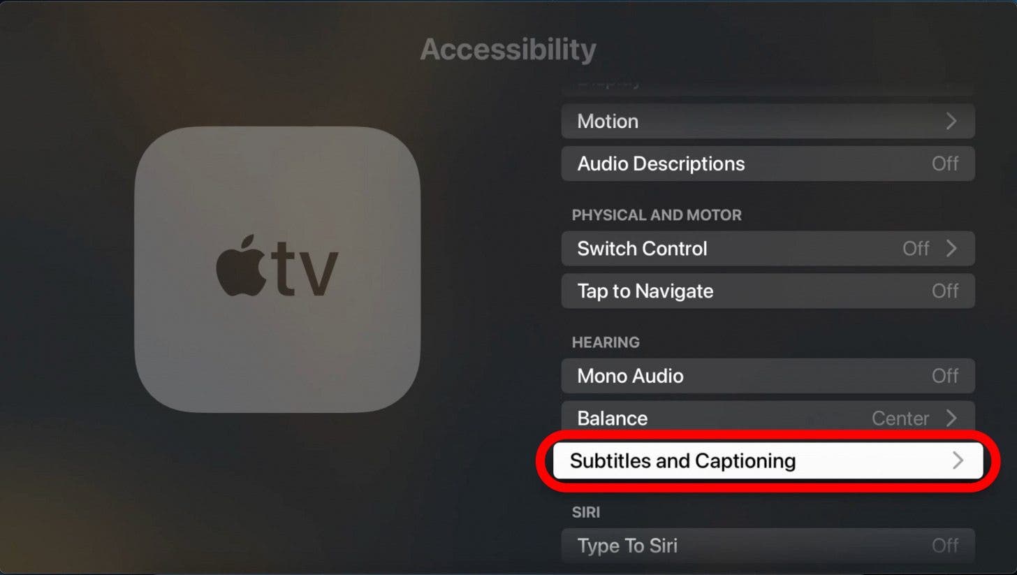 activer les sous-titres par défaut sur apple tv