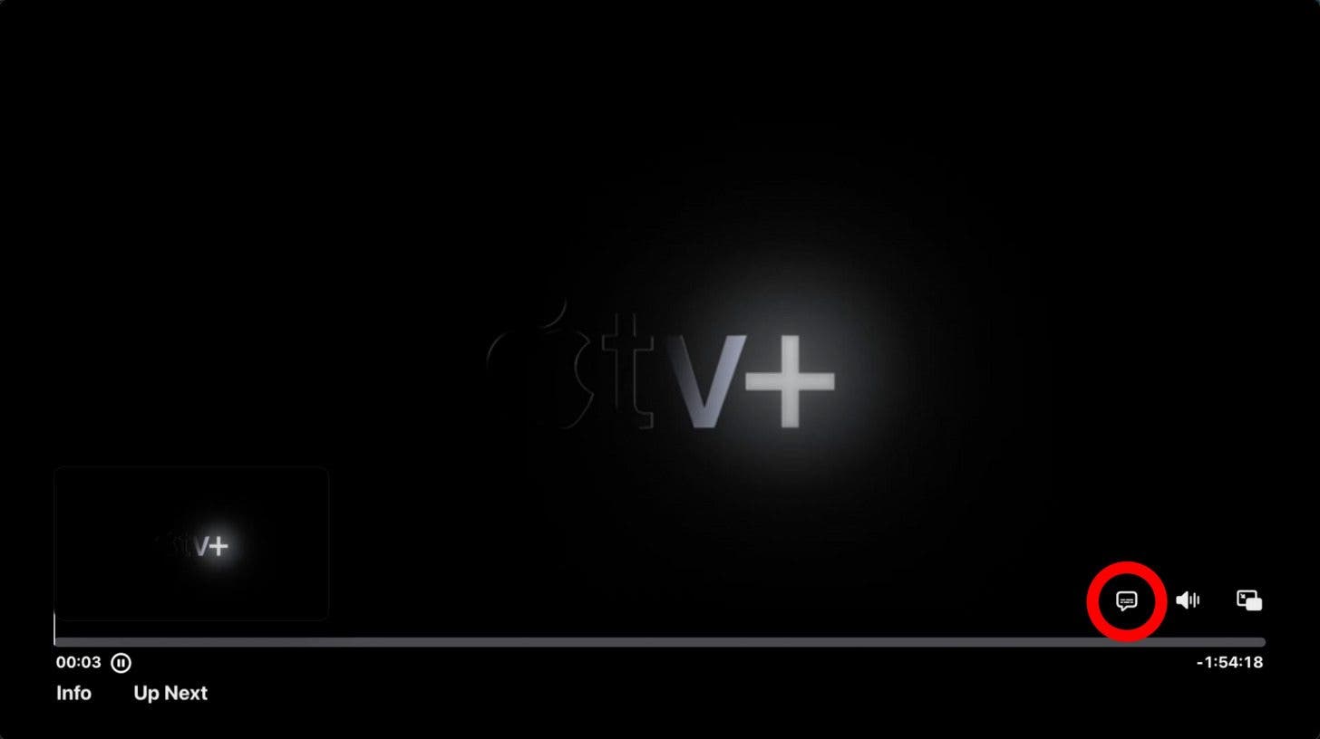désactiver les sous-titres dans l'application apple tv