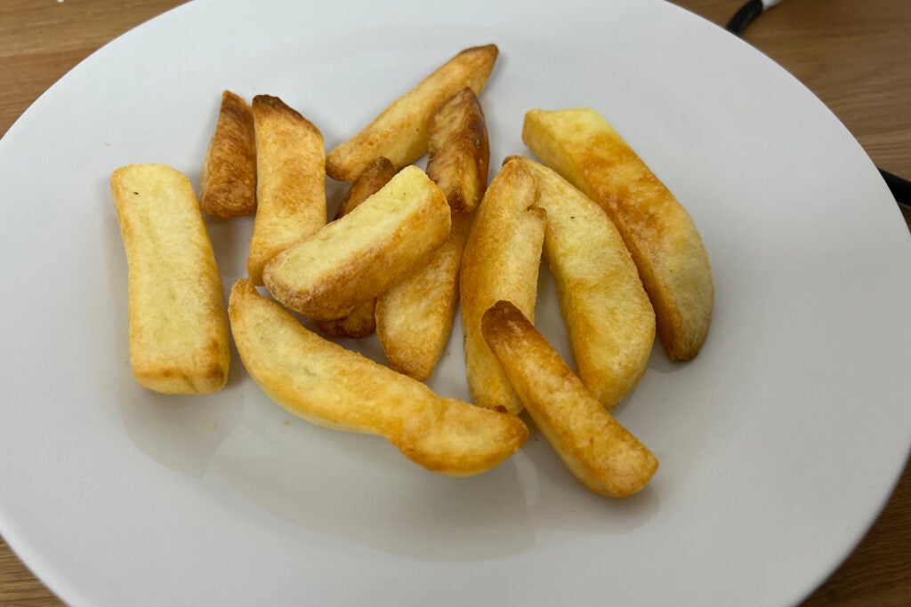 Ninja Foodi MAX Pro Health Grill, assiette plate et friteuse à air AG651UK chips