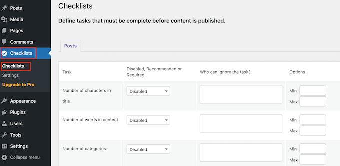 Tâches pour votre liste de contrôle de publication de blog WordPress Tâches pour votre liste de contrôle de publication de blog WordPress