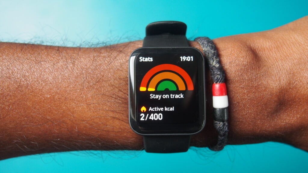 Le mode de mesure des calories sur la Poco Watch