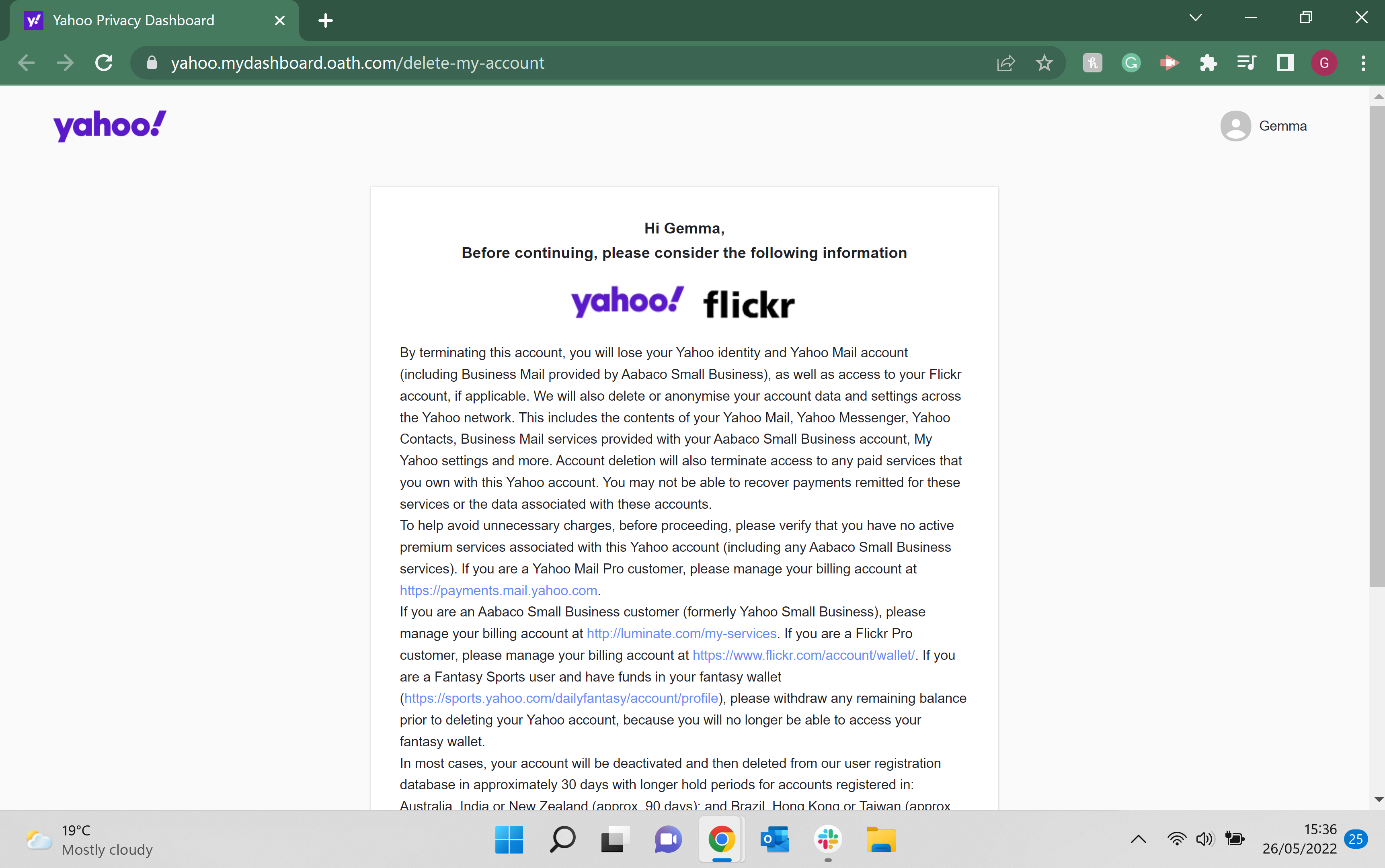 1653654256 382 Comment supprimer un compte Yahoo