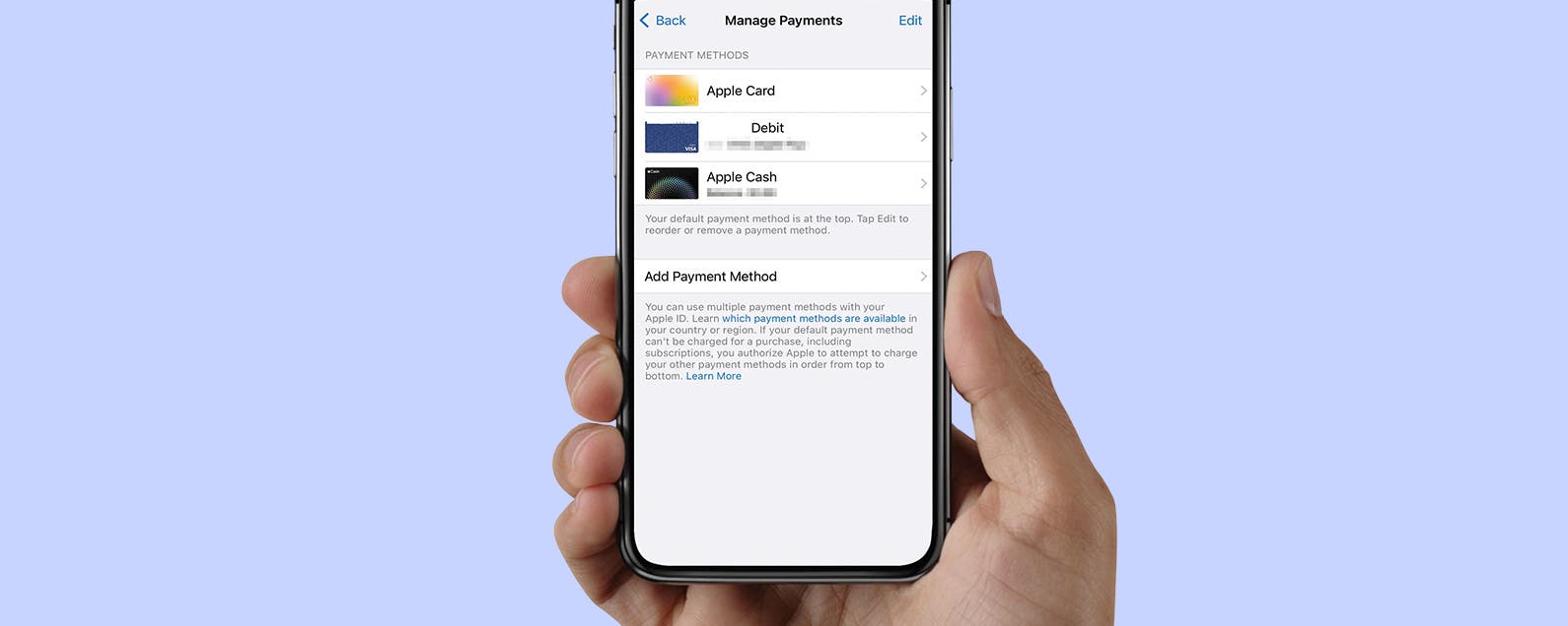1653961209 Comment changer le mode de paiement sur un iPhone avec
