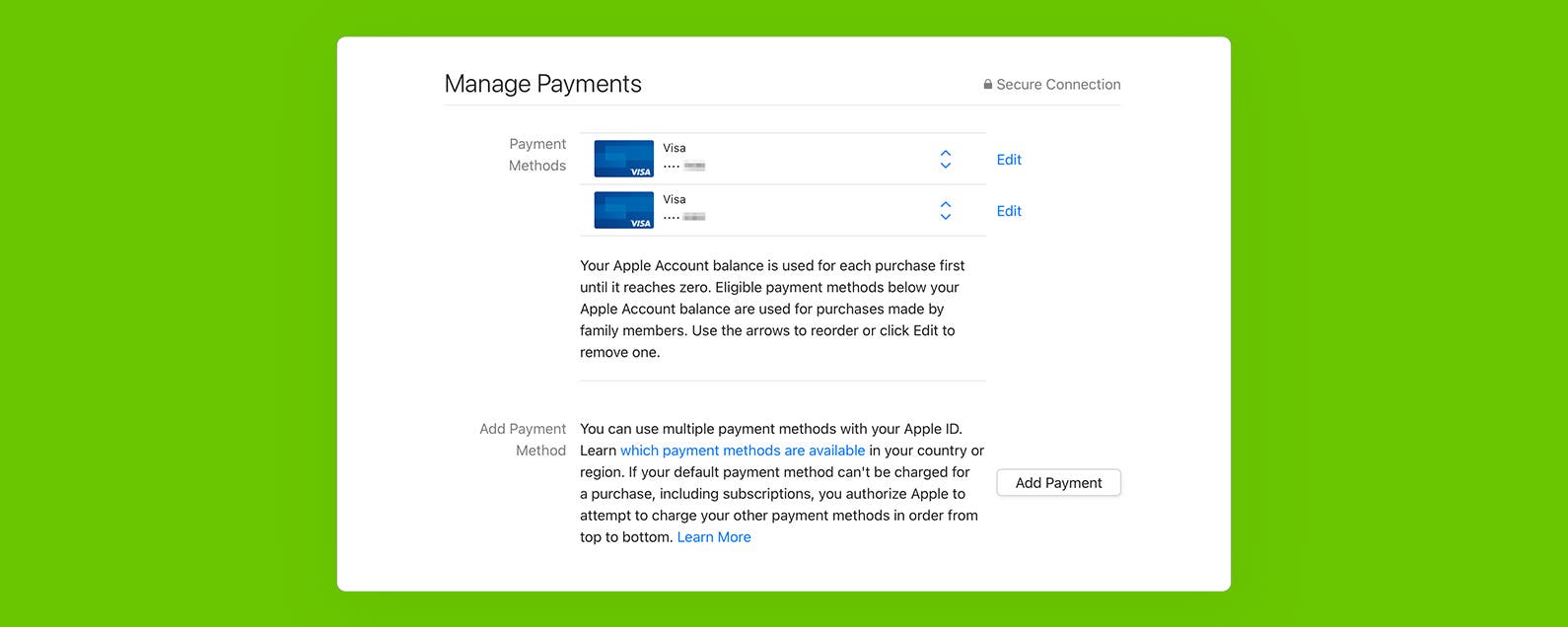 Comment changer de carte de credit sur lApp Store pour