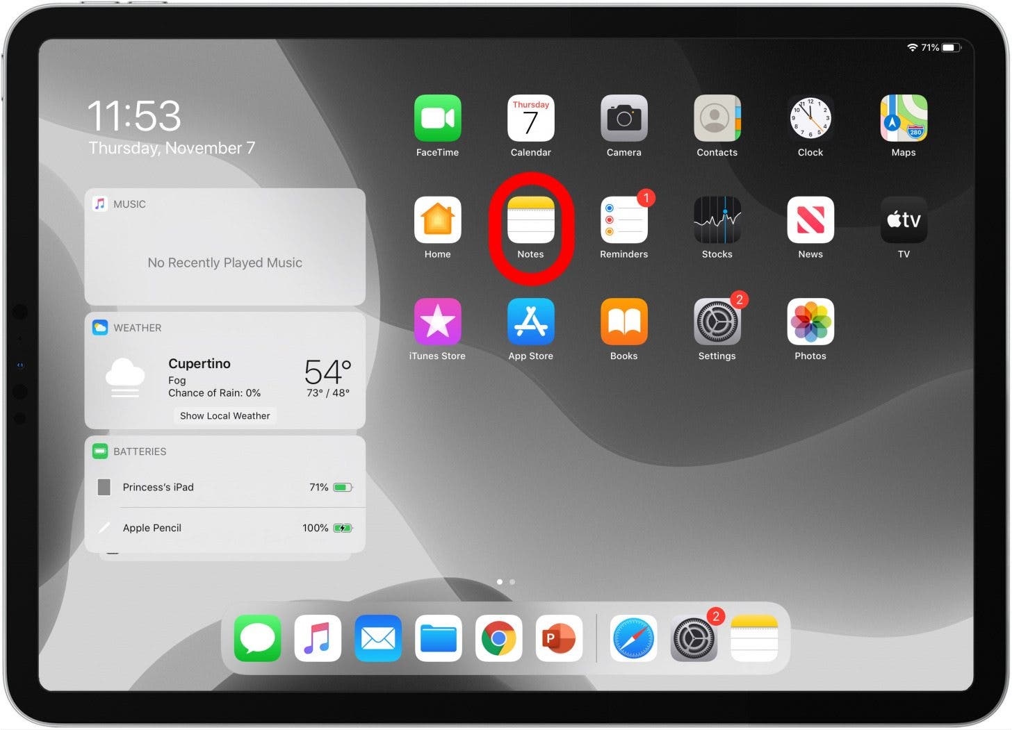 Comment glisser pour taper sur le clavier flottant de liPad