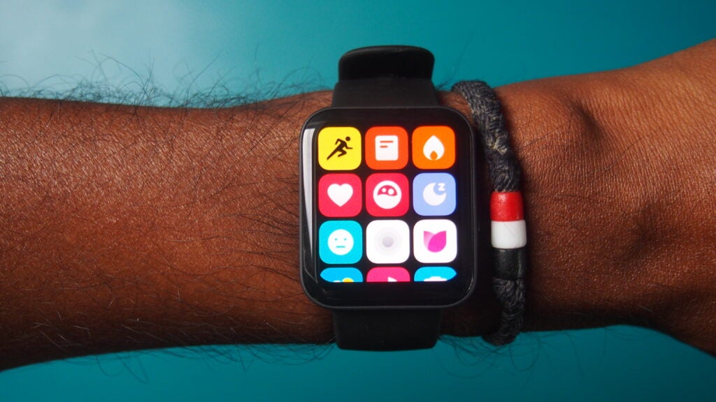 L'écran de l'application sur la Poco Watch
