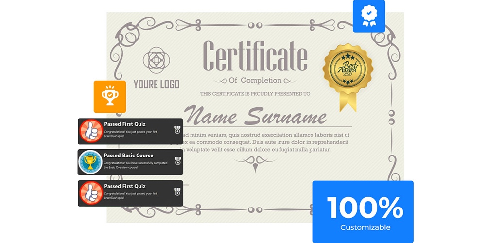 Certificats LearnDash
