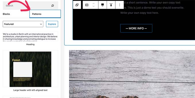 Modèles de blocs dans WordPress Modèles de blocs dans WordPress