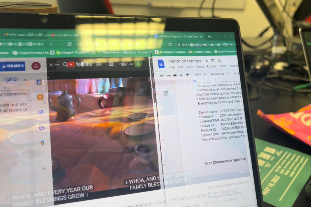 Problèmes de glithcing YouTube sur le Chromebook Spin 714 d'Acer