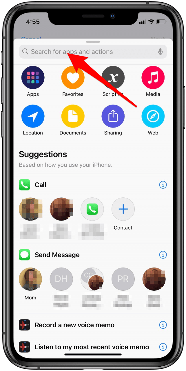 Appuyez sur la barre de recherche et tapez Ouvrir l'application