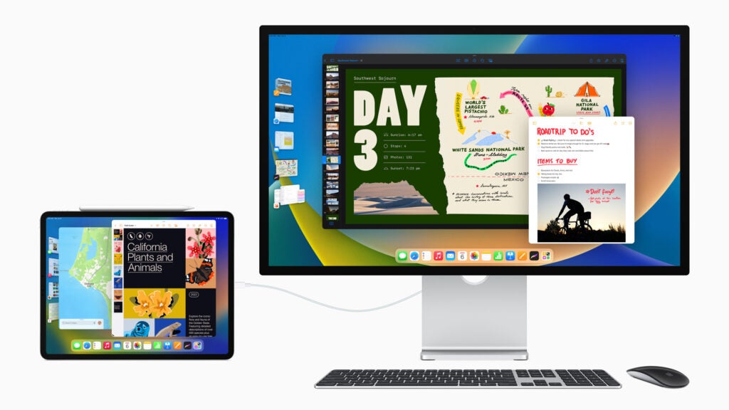 Prise en charge du moniteur iPadOS 16