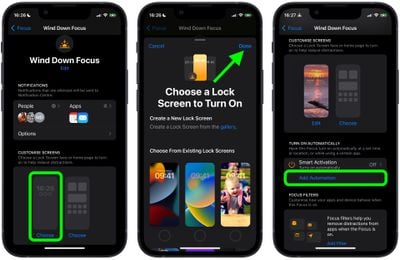 Mode de mise au point de l'écran de verrouillage 2link ios