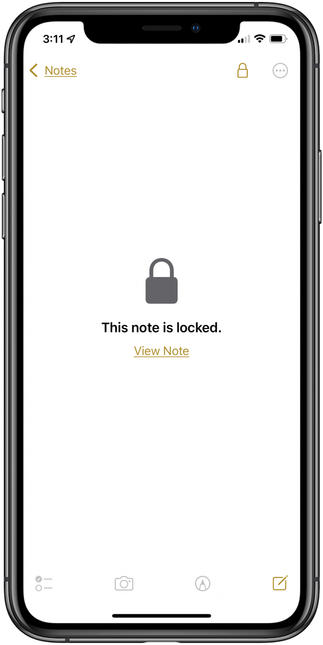 votre note est maintenant verrouillée