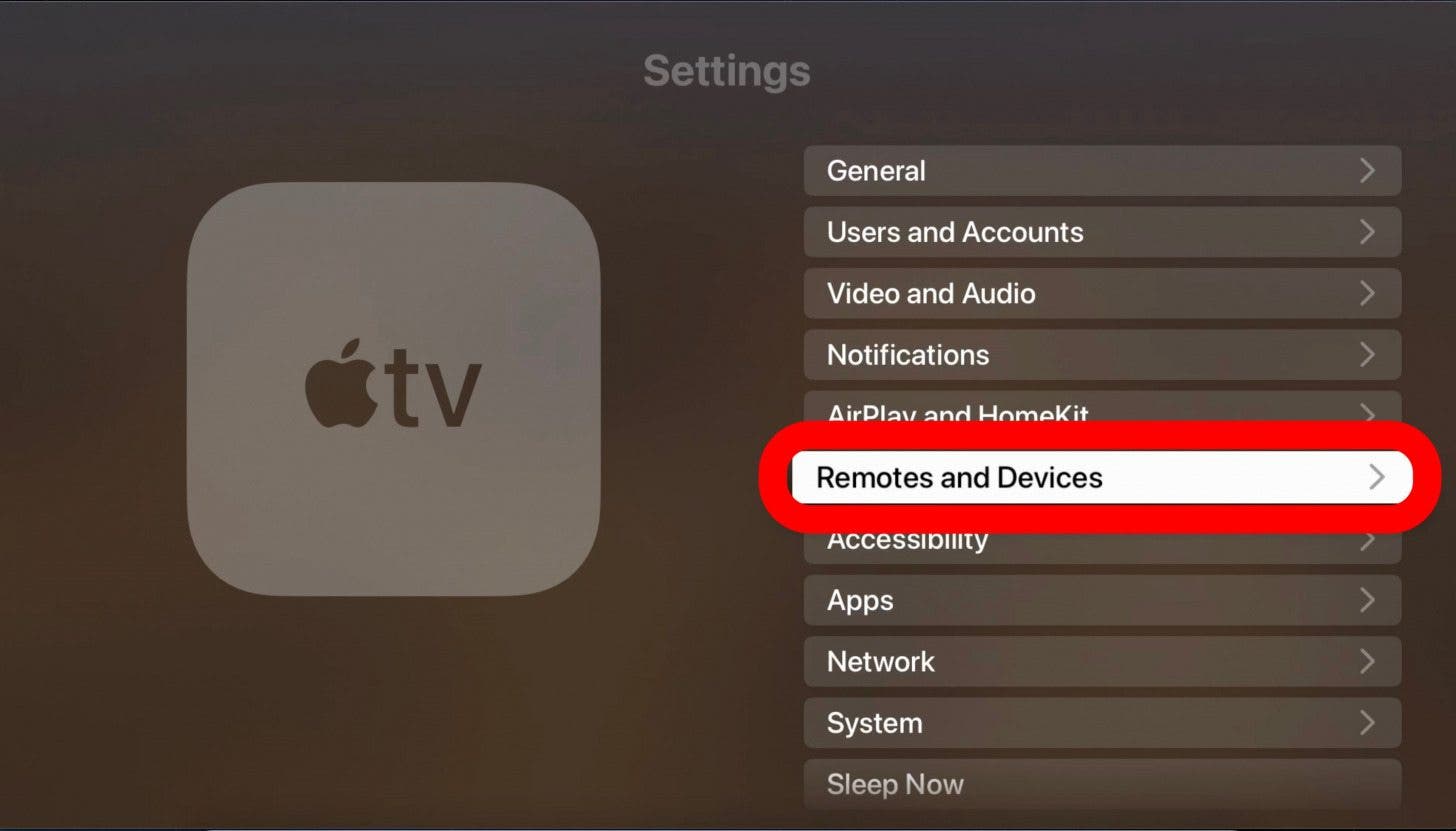 modifier les paramètres à distance apple tv