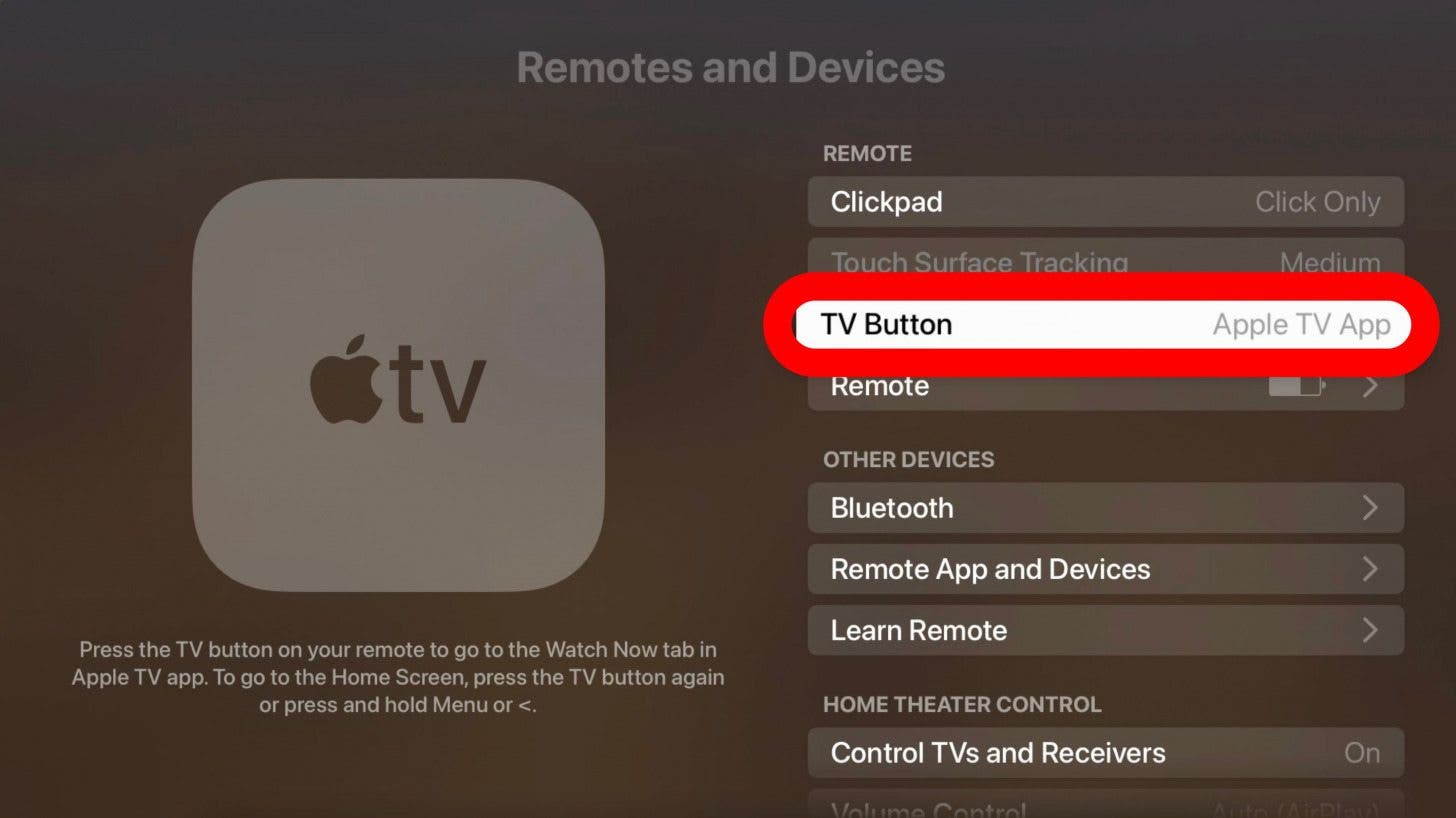 modifier bouton tv télécommande siri