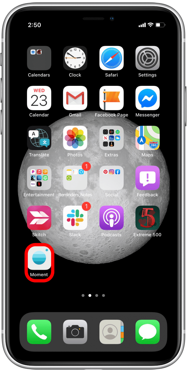 Masquez une application en l'envoyant à la bibliothèque d'applications - appuyez et maintenez sur l'icône de l'application