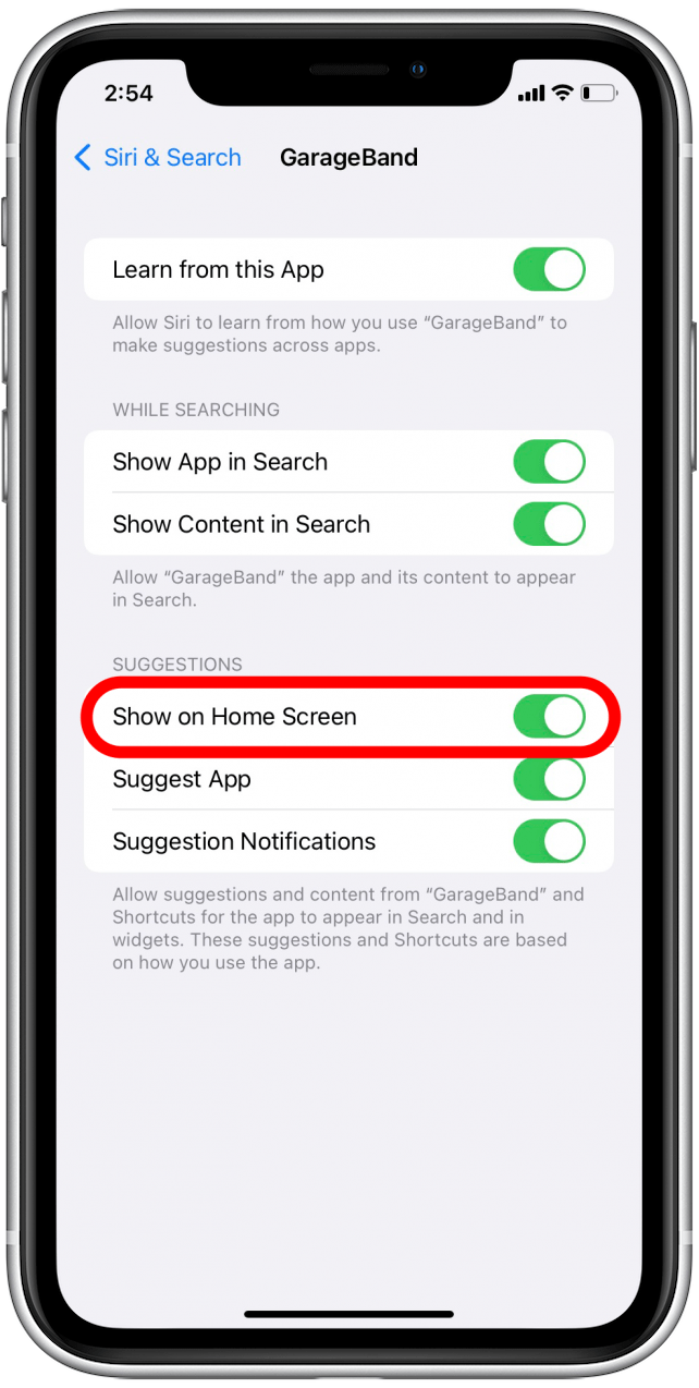 Masquer l'application de l'écran d'accueil de l'iPhone