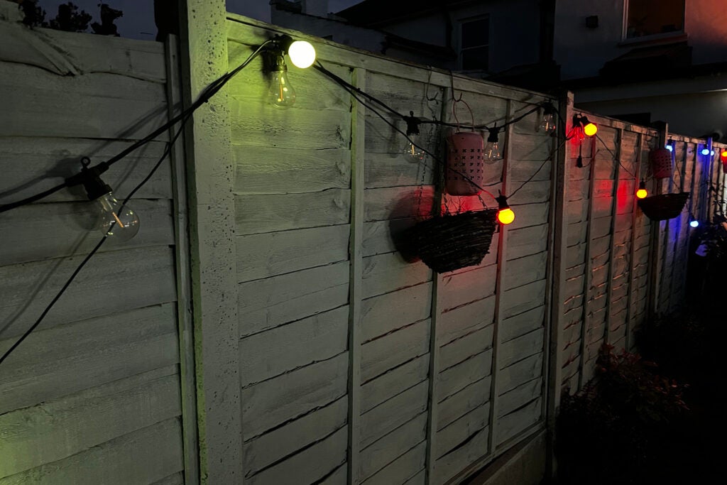 Guirlande extérieure TCP LED+ allumée