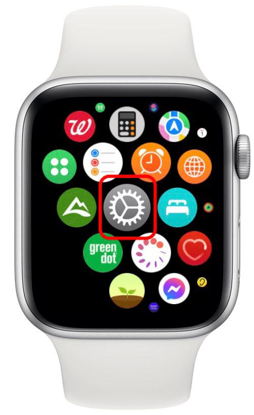 application de paramètres de montre apple
