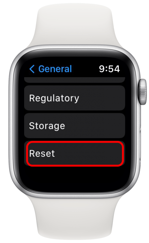 comment réinitialiser la montre apple en usine
