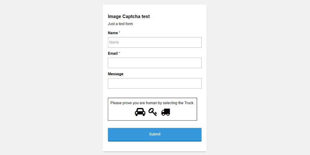 Image Captcha pour les formulaires Gravity