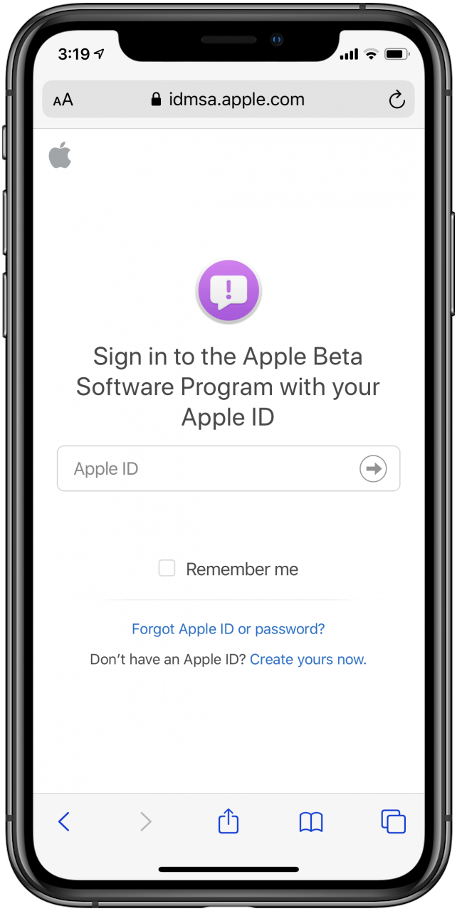se connecter avec l'identifiant Apple