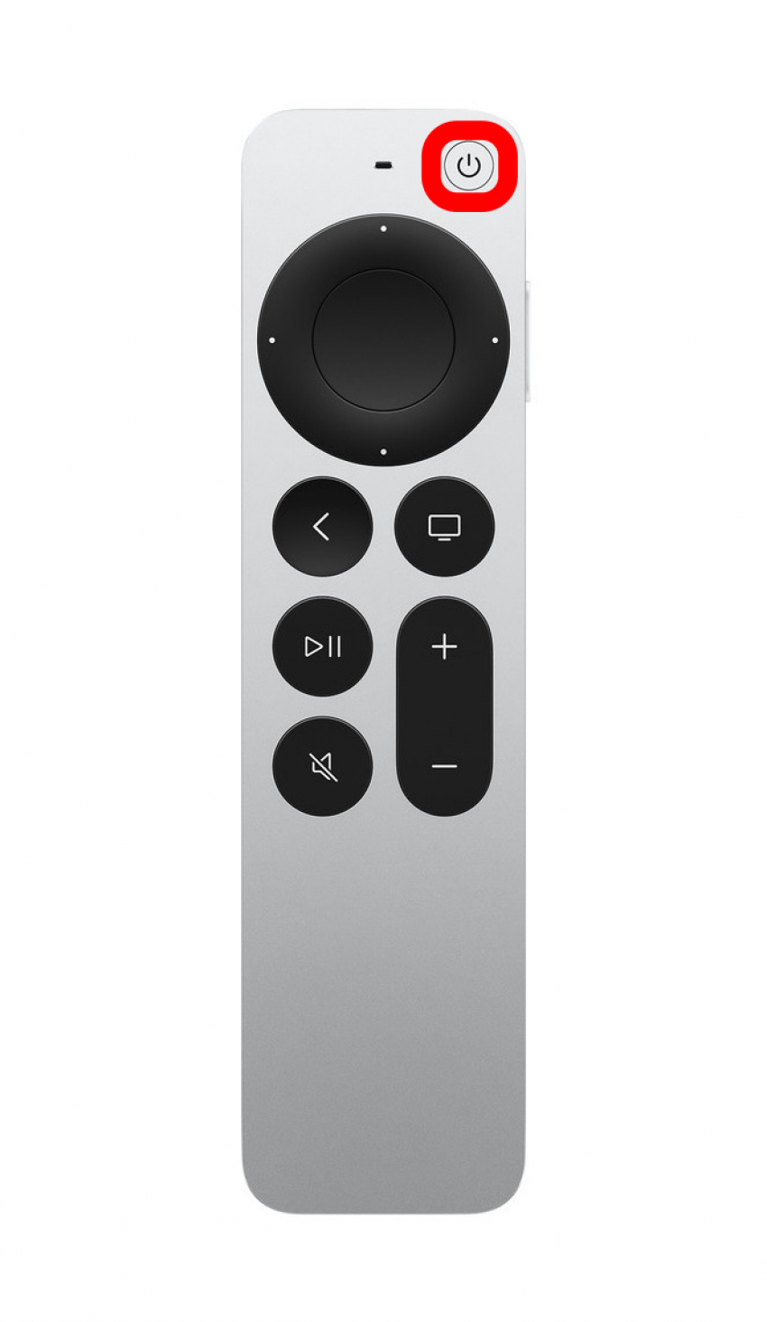 bouton d'alimentation à distance siri