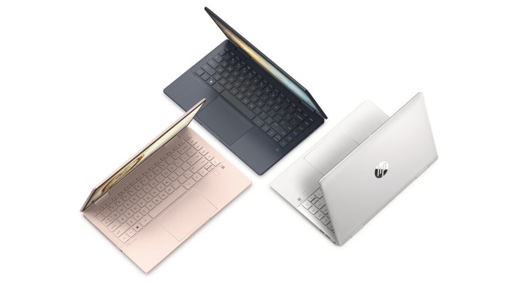L'ordinateur portable HP Pavilion x360 en trois couleurs