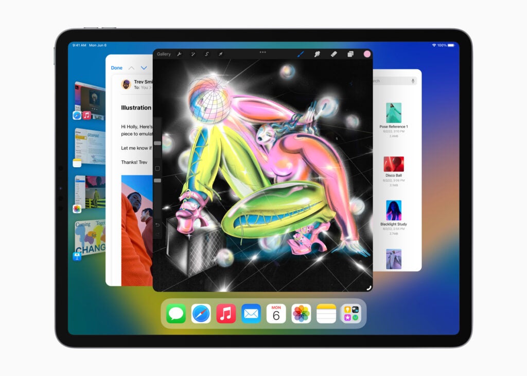 iPadOS 16 multitâche