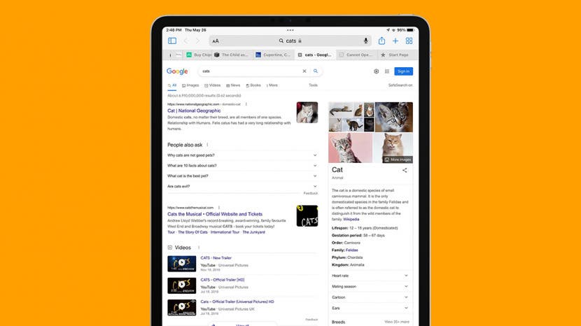 Resolu Mes meilleurs onglets continuent de disparaitre dans Safari 2022