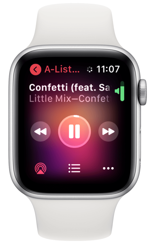 Contrôlez le volume avec la Digital Crown