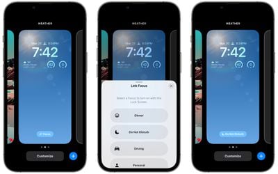 mise au point de l'écran de verrouillage ios 16