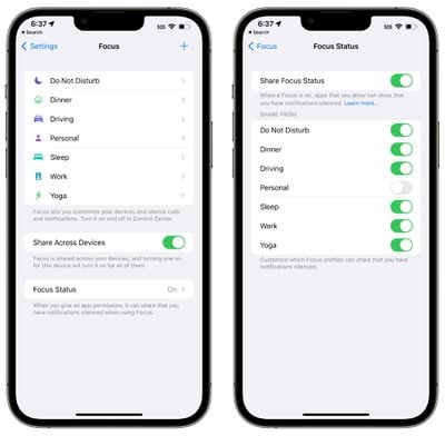 état de mise au point ios 16