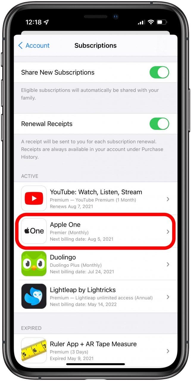 Si vous avez Apple One, votre abonnement iCloud y sera inclus.