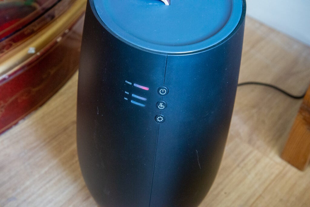 Commandes de l'humidificateur à ultrasons Duux Tag 2
