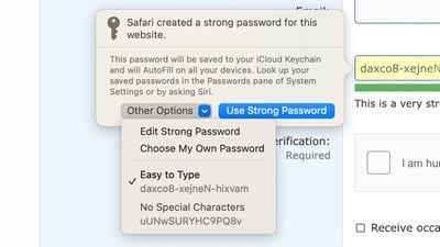 safari modifier un mot de passe fort