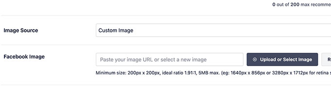 Définir une image personnalisée pour Facebook Définir une image personnalisée pour Facebook