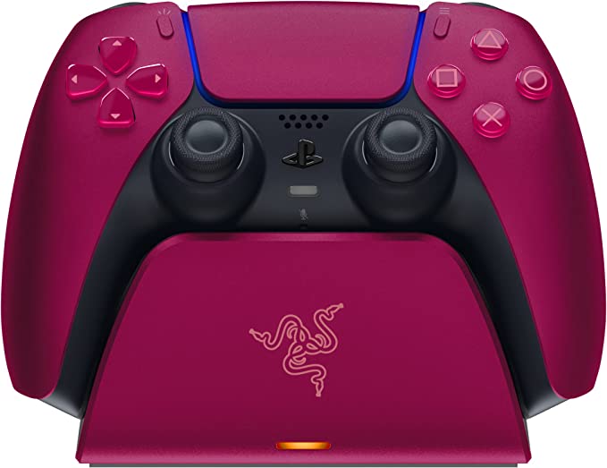 support de charge rapide razer pour ps5 rouge cosmique