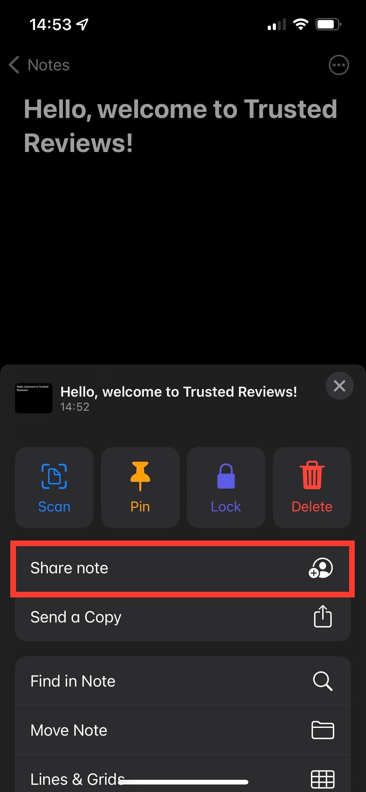 1658529141 290 Comment partager des notes avec dautres personnes sur un iPhone