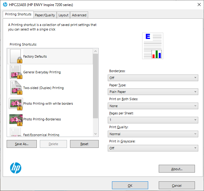 Capture d'écran pour HP Envy Inspire 7220e