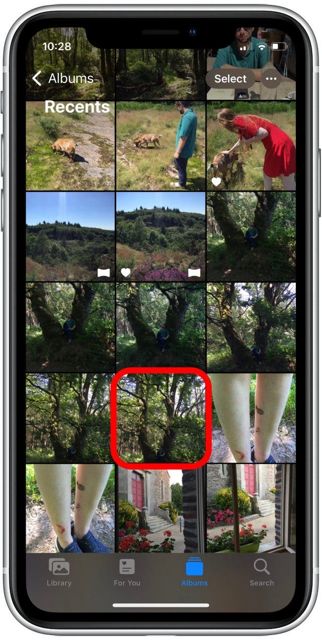 Appuyez sur une photo de plante pour l'ouvrir.