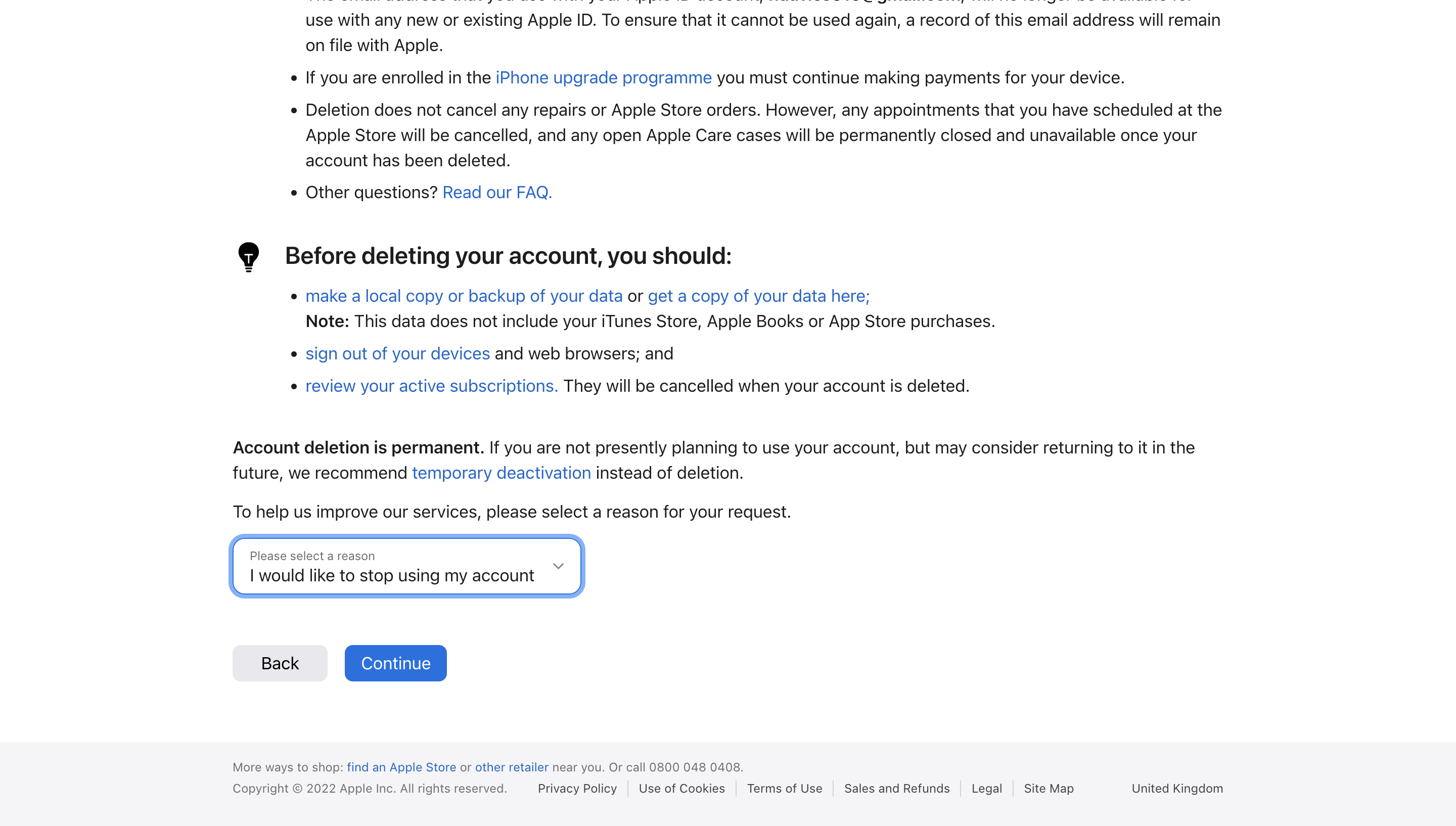 1659178808 78 Comment supprimer un compte iCloud
