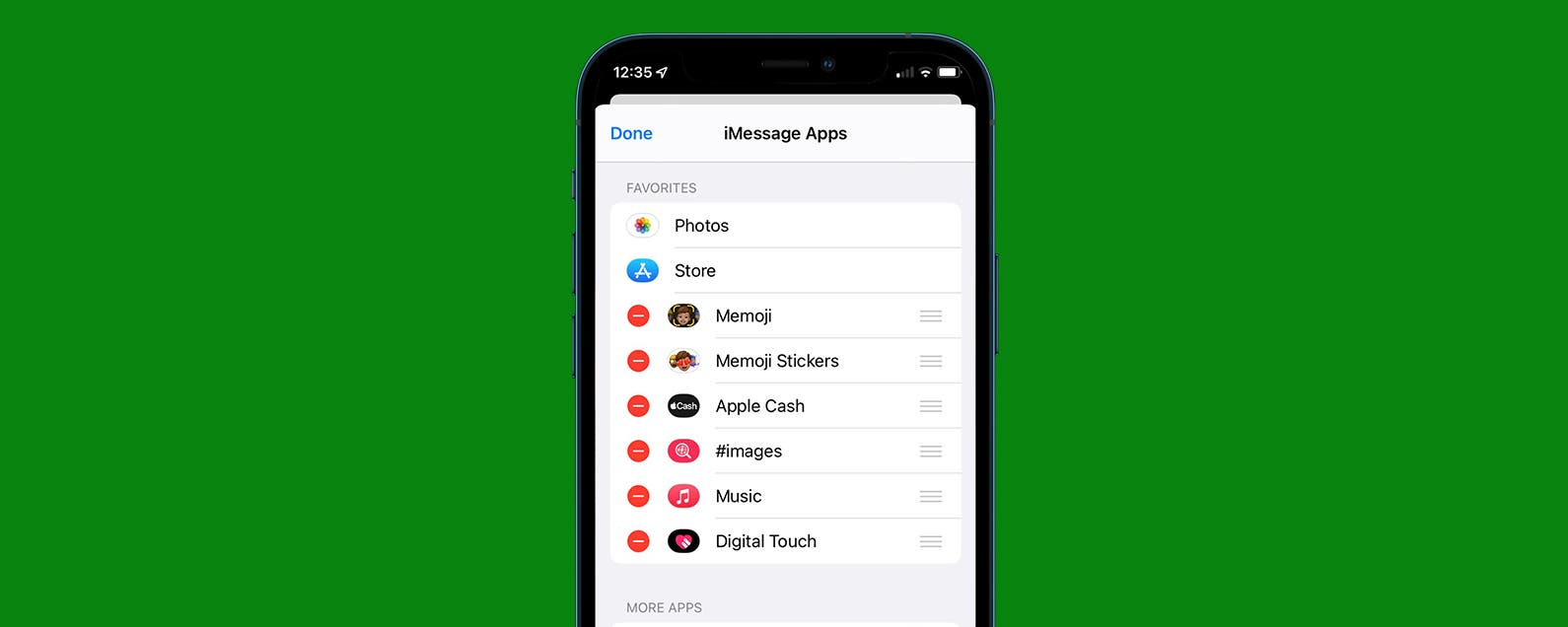 Comment desactiver les applications iMessage a partir de la barre