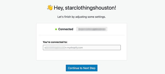 Connecté à votre boutique Shopify Connecté à votre boutique Shopify