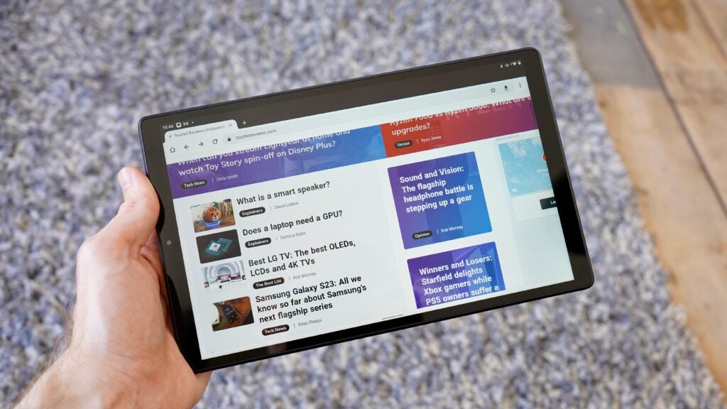 L'écran de la Lenovo Tab M10 HD est correct pour le prix