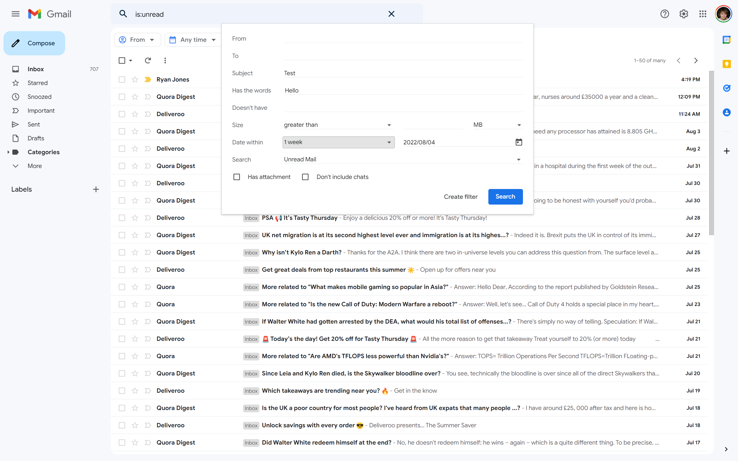 1659686412 35 Comment filtrer par non lu dans Gmail