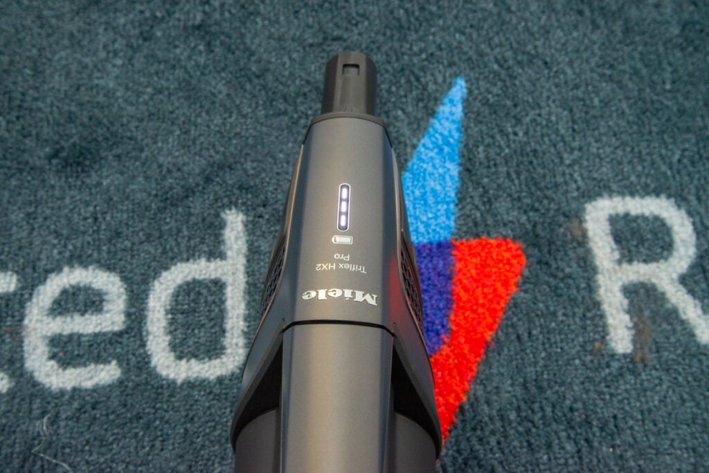 État de la batterie du Miele Triflex HX2 Pro