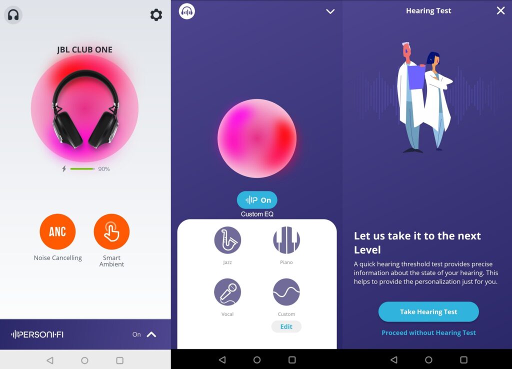Application pour casque JBL Club One
