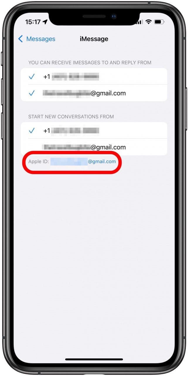 Appuyez sur votre identifiant Apple - pourquoi imessage ne fonctionne-t-il pas sur l'iphone